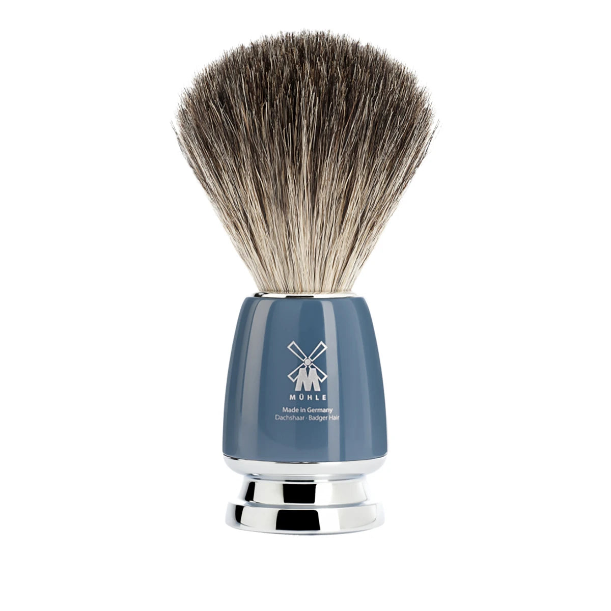 M? Hle Shaving Pure Badger Barberkost  21 Mm  Rytmo  Petroleumsblå