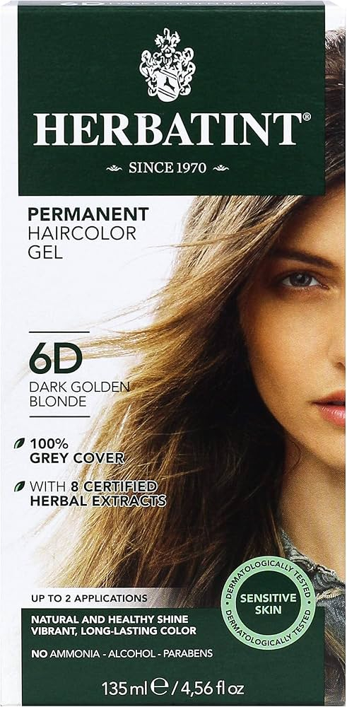Herbatint 6D Mørk Gylden Blond Hårfarve - 150 ml