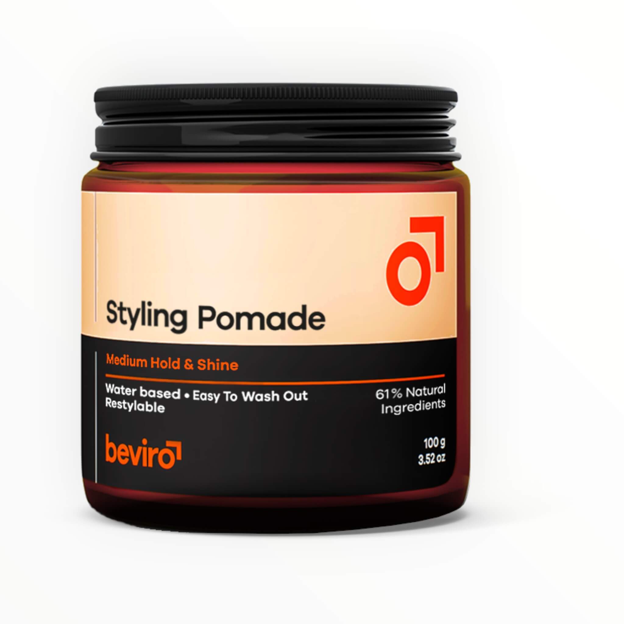 Beviro Styling Pomade  Medium Hold   Shine  100 G
