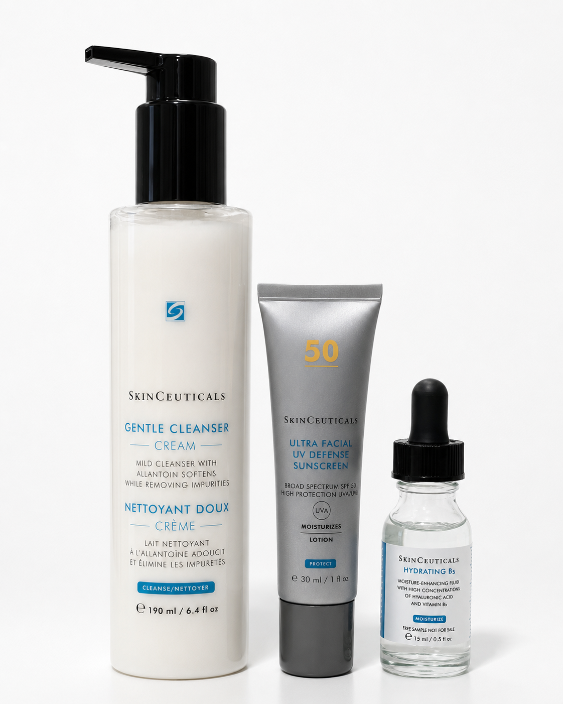 Skinceuticals Starter Kit     Gentle Cleanser  Spf50   Hydrating B5 Serum