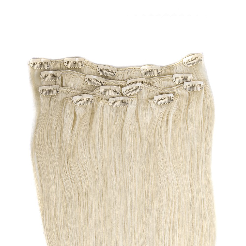 Clip On Extensions Lysblond 60a – Forvandl Dit Look!