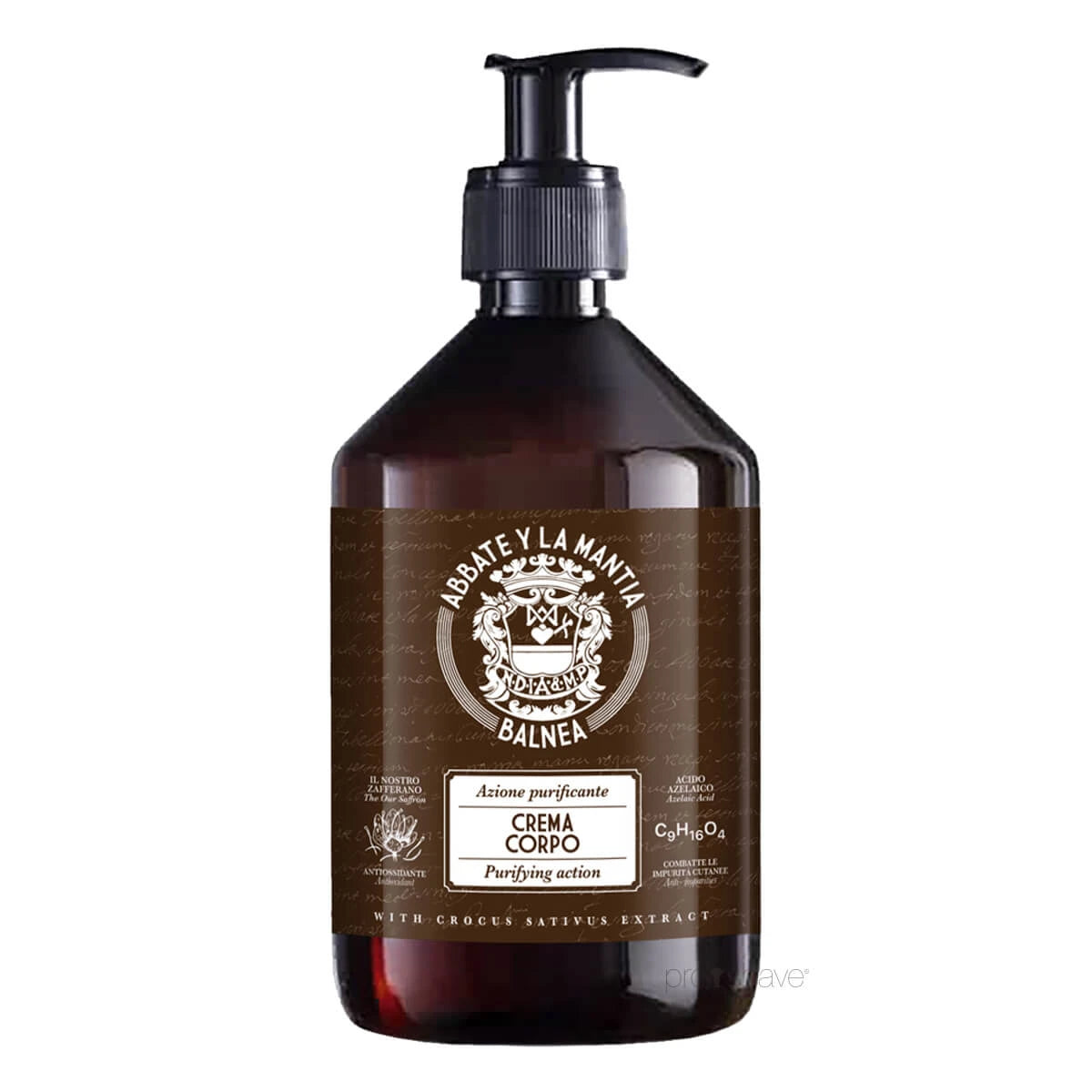 Abbate Y La Mantia Body Creme  Mænd  500 Ml