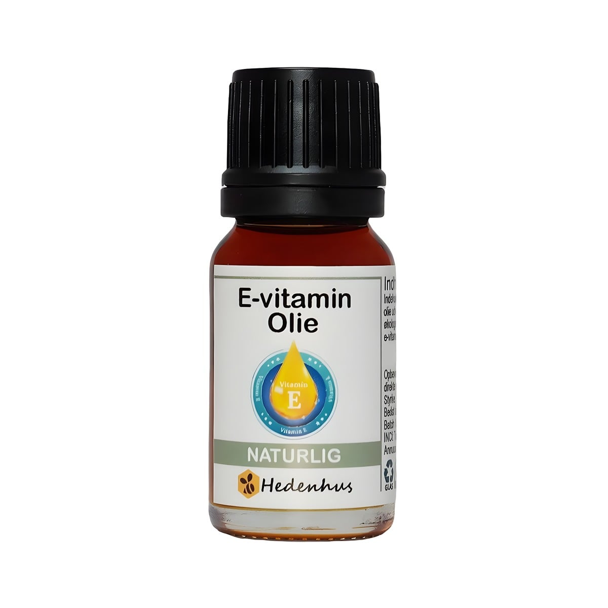 E Vitamin Olie Naturlig 10 Ml   Højt Antioxidantindhold  Indeholder 30  økologisk Solsikkeolie   Hedenhus   Til Hudpleje
