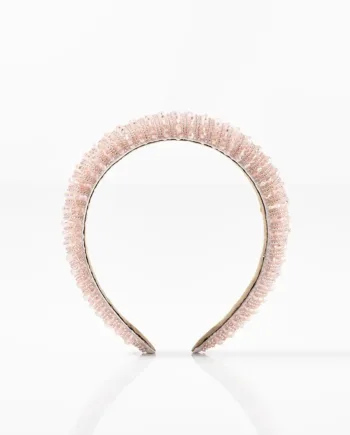 Glimmer Hårbøjle i Rosa med Sten – Glamour til Dit Look
