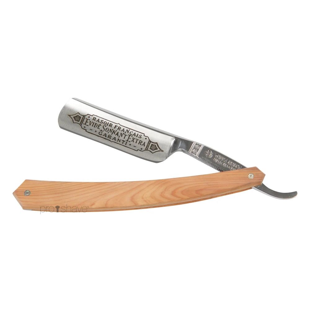Thiers Issard Straight Razor  6 8 Round Nose  Cedertræ