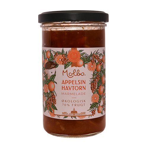 Molbo Appelsin   Havtorn Marmelade økologisk   290 Gram