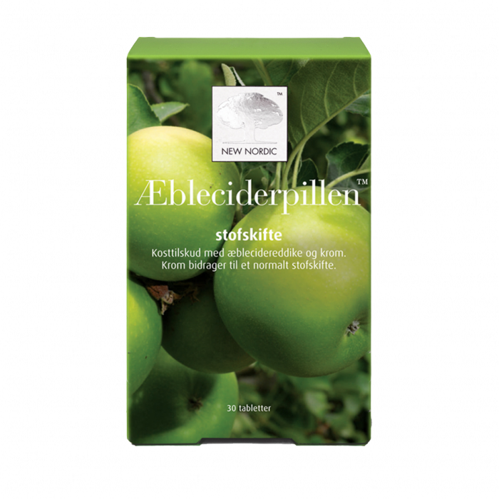 Ny Nordic Æbleciderpiller - Støt Dit Stofskifte 30 Tabl