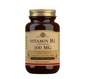 Solgar B1 Vitamin 100 Mg – Thiamin Kosttilskud på Tilbud!