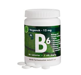 DfI B6 12mg Vegansk - 90 Tabletter til Sundhed & Velvære
