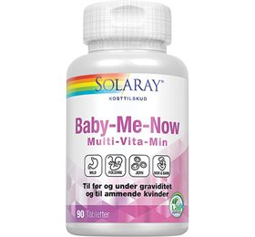 Solaray Baby Me Now Multivitamin til gravide - 90 tabletter