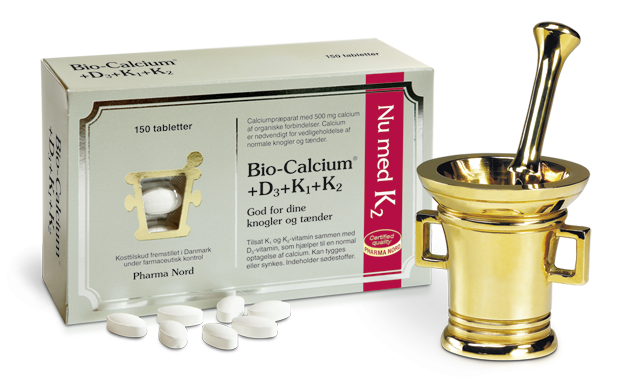Pharma Nord Bio Calcium D3 K1 K2 - 150 Tabletter til Knogler
