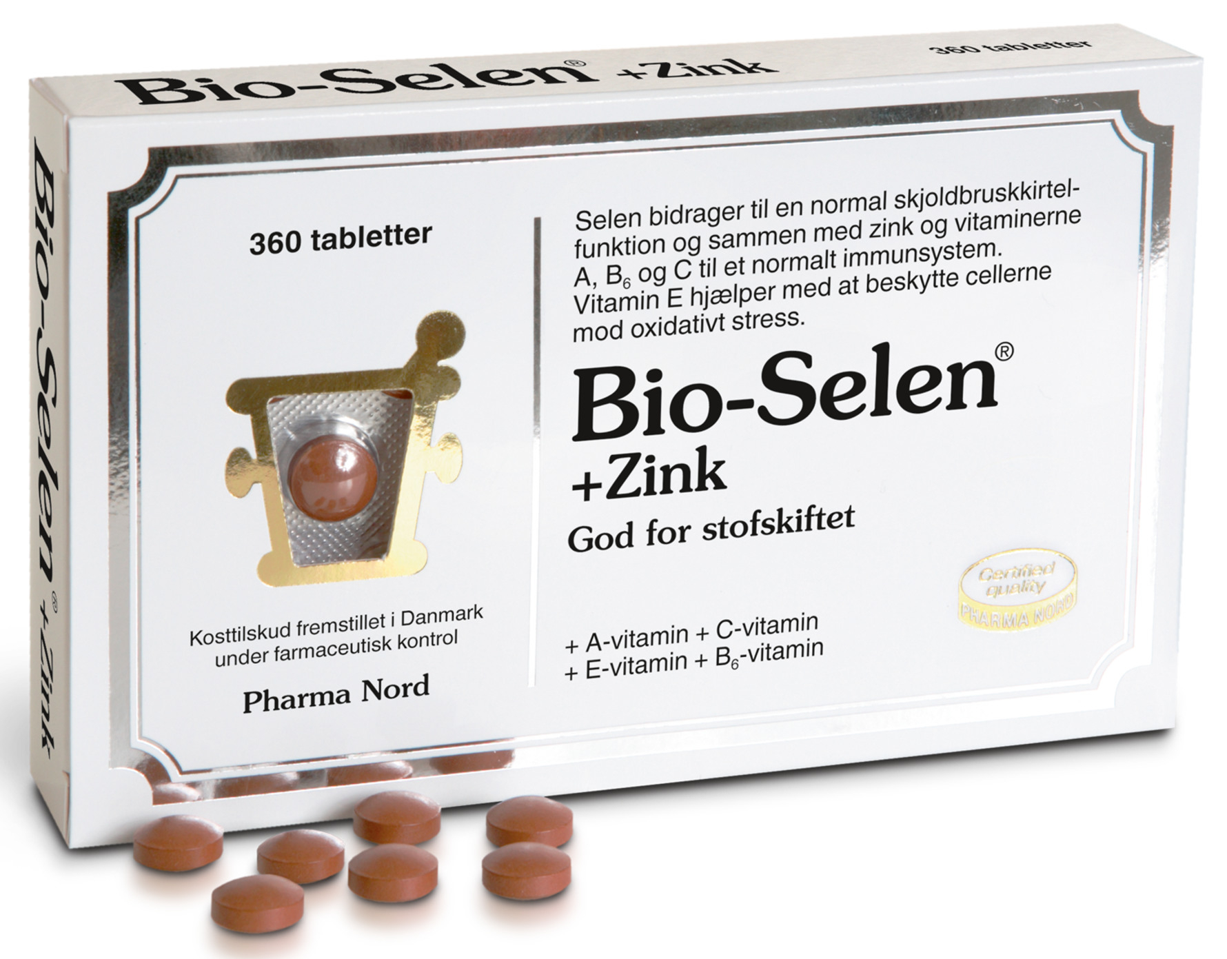 Pharma Nord Bio Selen & Zink 360 Tabl – Styrk dit immunforsvar