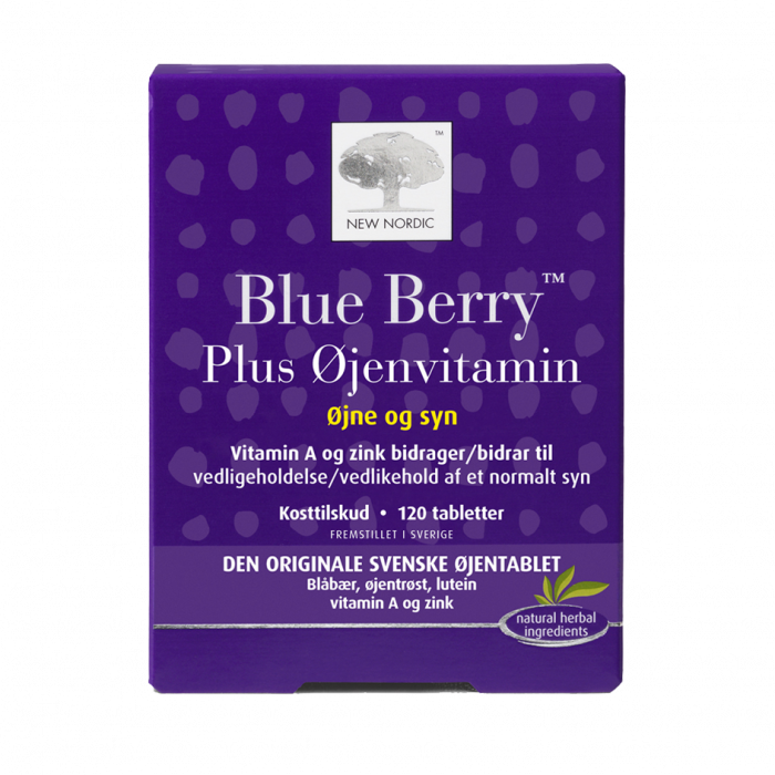 Ny Nordic Blue Berry Plus – Øjenvitamin 120 Tabl Tilbud