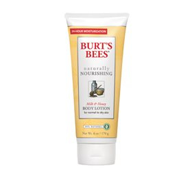 Burt's Bees Bodylotion med Mælk & Honning - 170ml Udsalg!