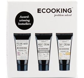 Ecooking Gaveæske: Dagcreme, Natcreme & Peel Maske