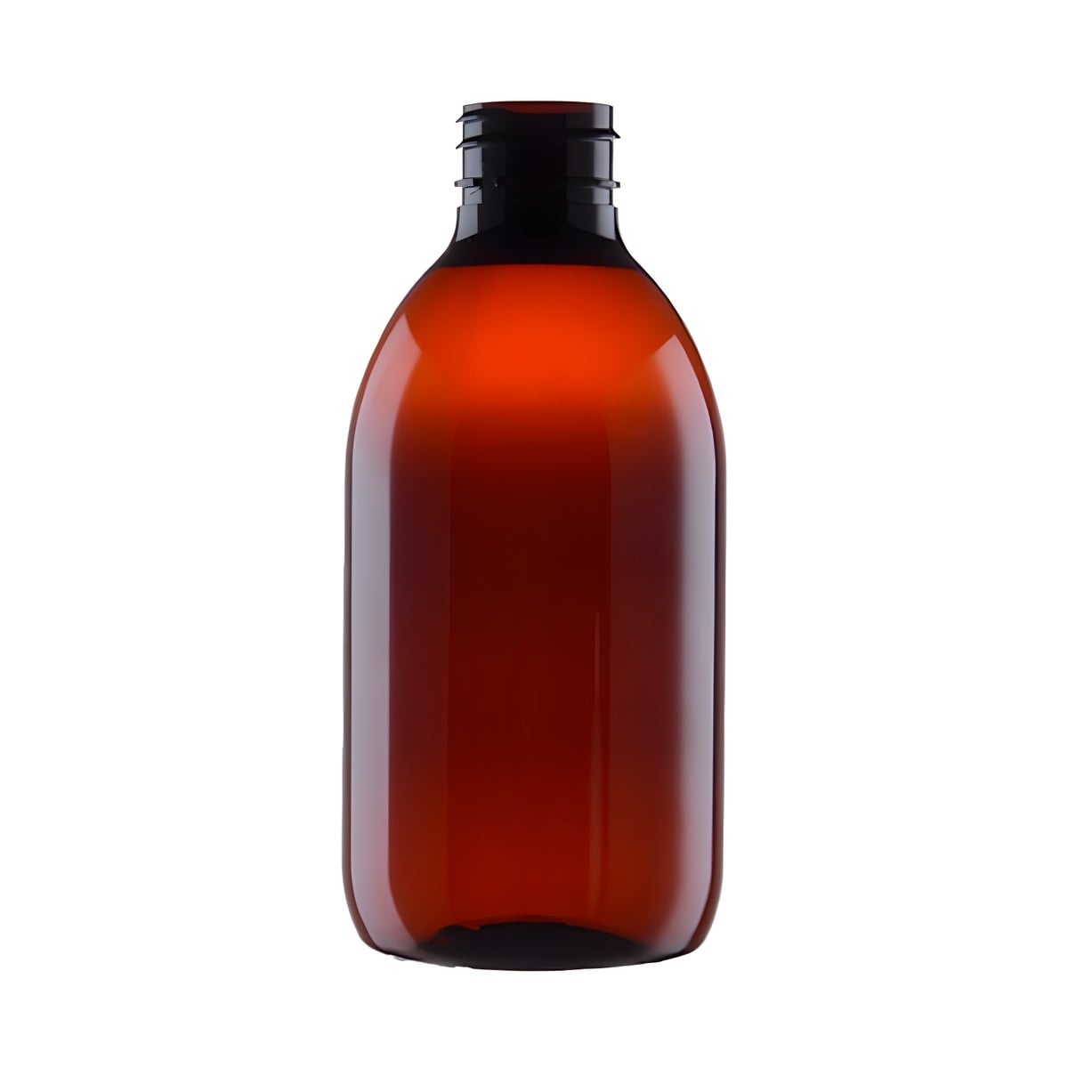 Brun PET plastflaske 300 ml - Hurtig levering!