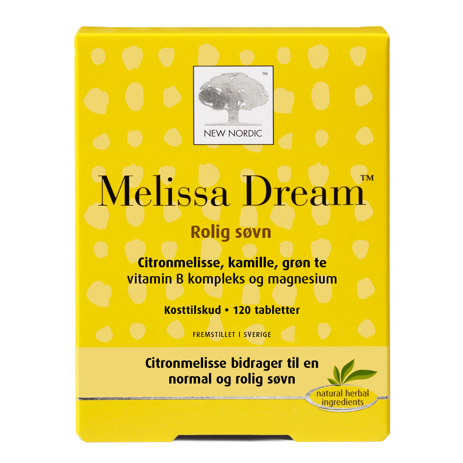 Ny Nordic Melissa Dream – Kosttilskud til Bedre Søvn