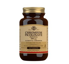Solgar Chrom Picolinat 100 µg – Støt dit blodsukker!