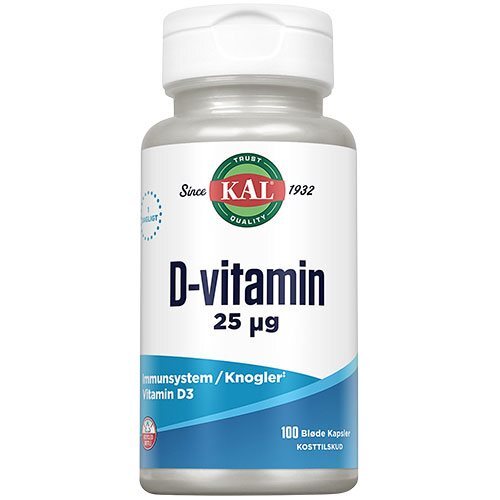 Kal D Vitamin 25 Mcg    100 Kapsler