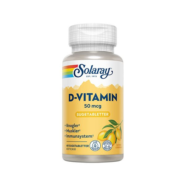 Solaray D Vitamin 50 Mcg – Styrk dit immunforsvar!