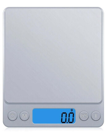 Sølv Digital Vægt - Præcise Målinger op til 3 Kg