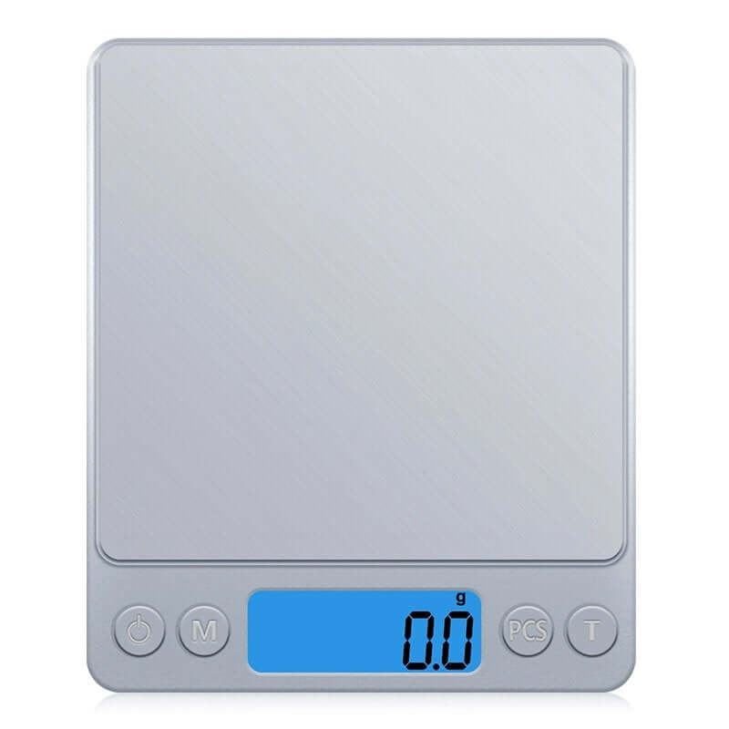 Sølv Digital Vægt - Præcise Målinger op til 3 Kg
