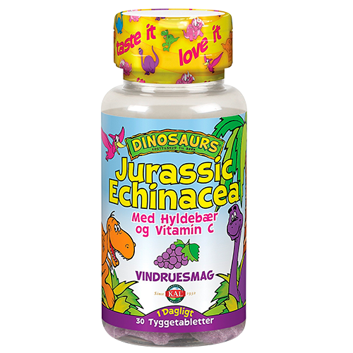 Kal Dinosaurs Echinacea Tyggetabletter til Børn - 30 stk.