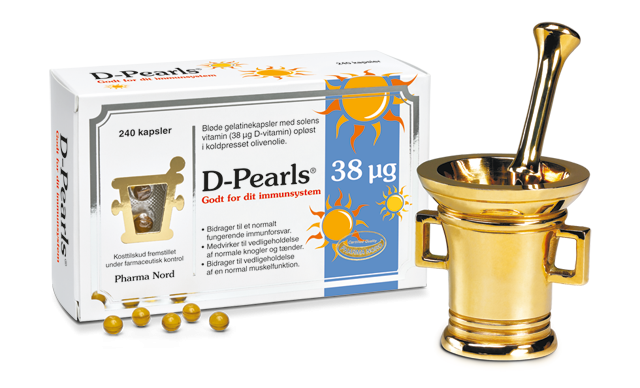 Pharma Nord D Pearls 38 Mcg - 240 Kapsler til Immunforsvaret