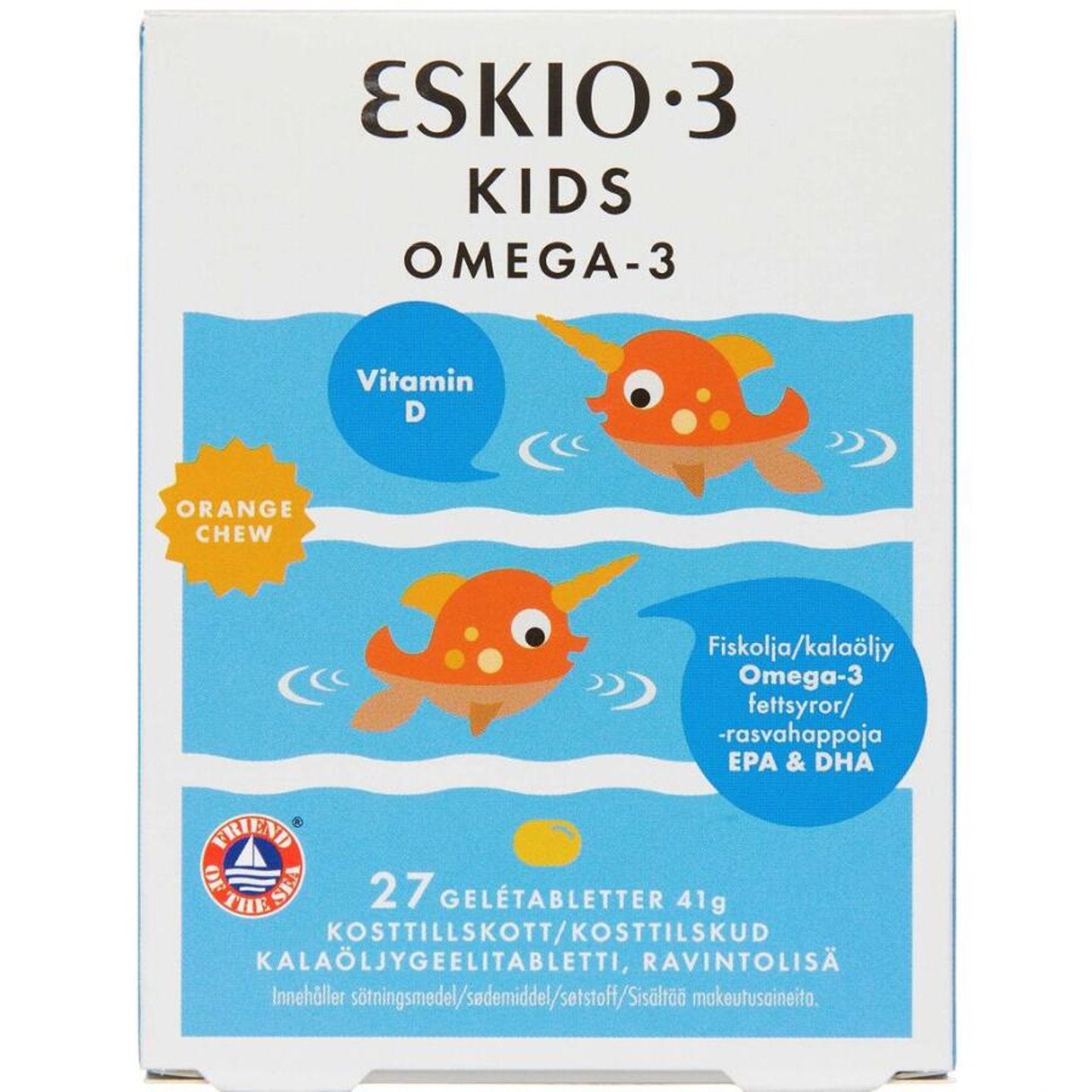 Eskio 3 Kids Omega 3 Orange Chew Geltabeletter 41g