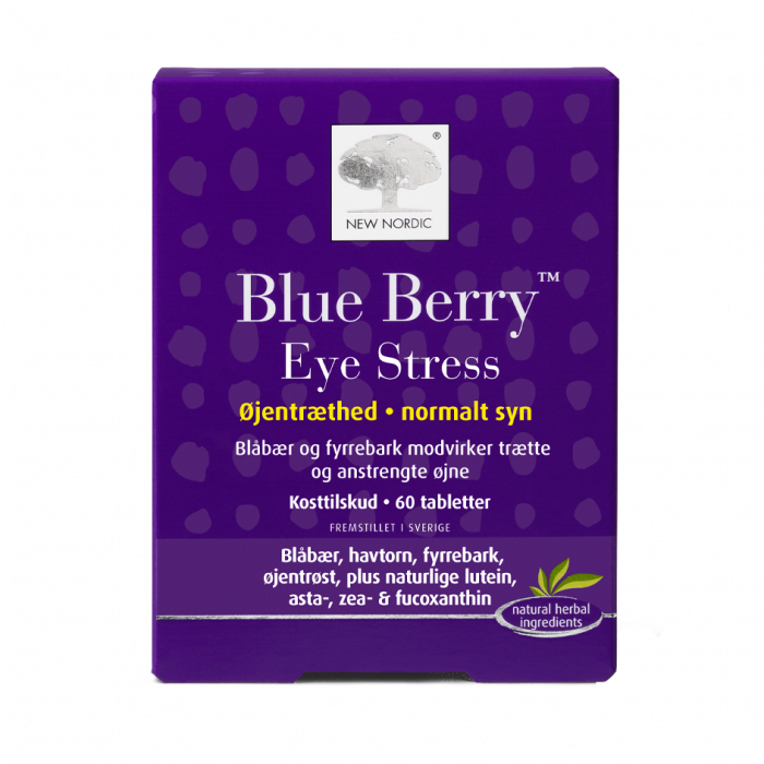 Ny Nordic Blue Berry Eye Stress – Plej dine øjne naturligt!