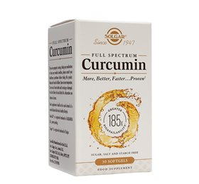 Solgar Full Spectrum Curcumin - Gurkemejeekstrakt 30 Kapsler