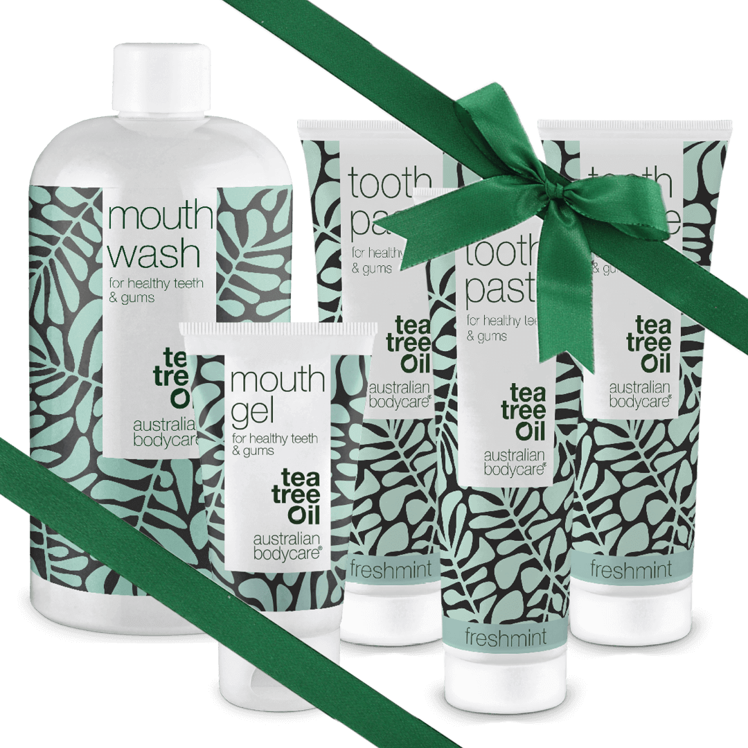 Gaveidé til Morfar: Mundpleje med Tea Tree Oil & Mint