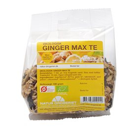 Økologisk Ginger Max Te – 100g med ingefær og hibiscus