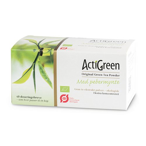 Grøn Te Med Pebermynte Actigreen   40 Breve