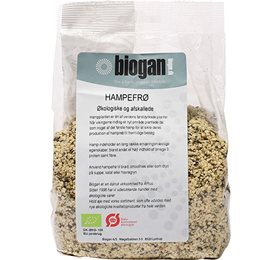 Biogan Økologiske Afskallede Hampefrø 400g - Sundhed & Smag
