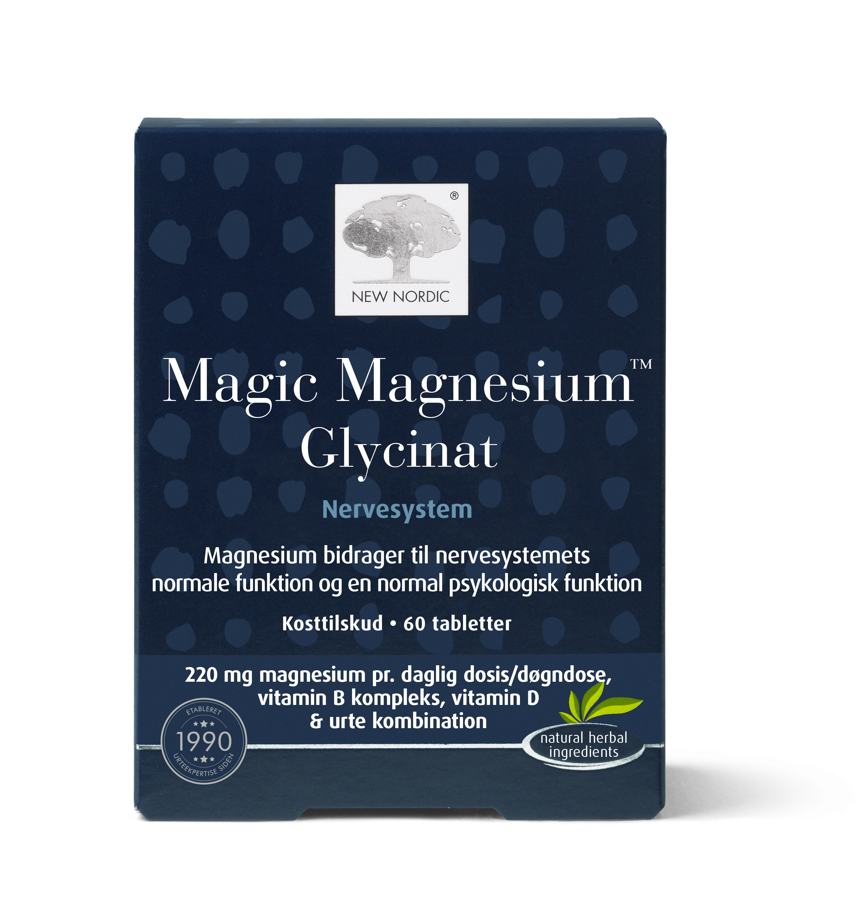 New Nordic Magnesium Glycinat 60 Tabl – Styrk dit velvære!