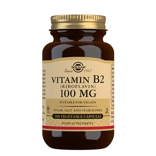 Solgar B2 Vitamin 100 Mg Riboflavin   100 Kapsler