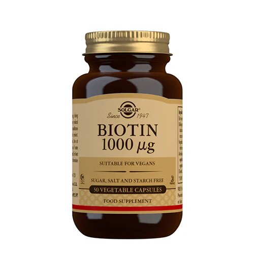 Solgar Biotin 1000ug   50 Kapsler