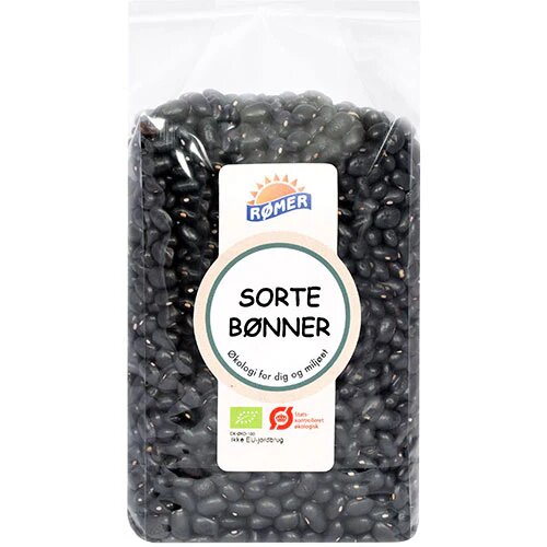 Sorte Bønner øko    500 Gram