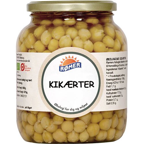 Kikærter I Vand øko    660 Gram