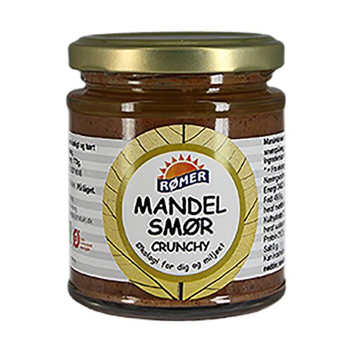 Mandelsmør Crunchy Glutenfri øko    170 Gram
