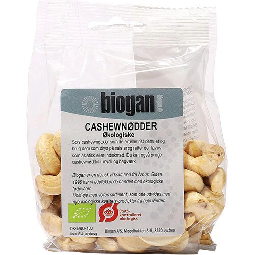 Cashewnødder øko    100 Gram