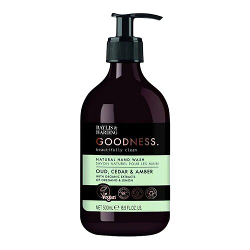 Hand Wash Oud  Cedar   Amber Baylis   Harding Goodness   500 Ml