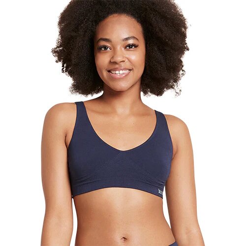 Shaper Crop Bra Navy Str  Xs