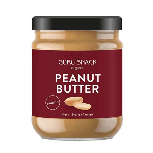 Peanutbutter Crunchy ø Guru Snack   250 G