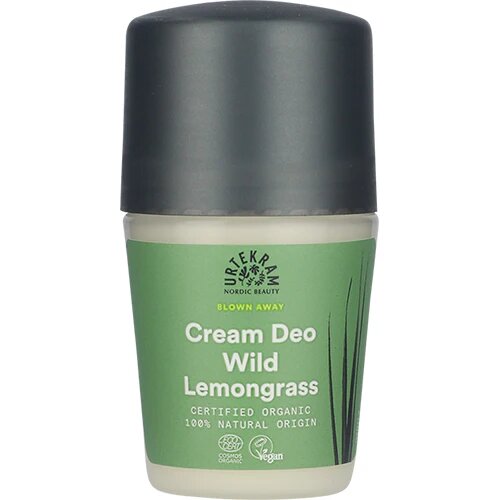 Urtekram Creme Deo Roll On Wild Lemongrass   50 Ml