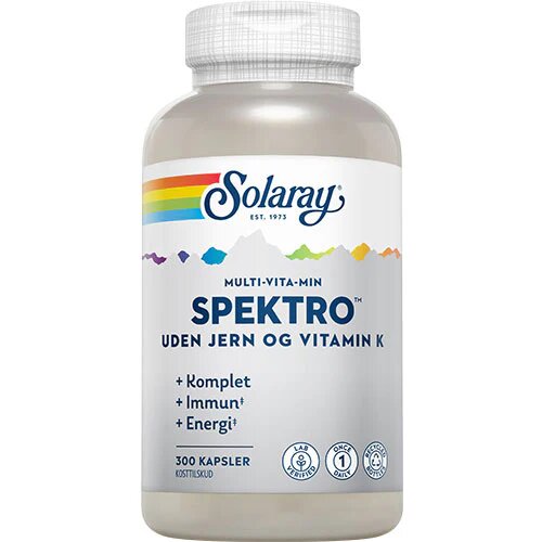 Spektro Uden Jern Og Vitamin K   300 Kapsler