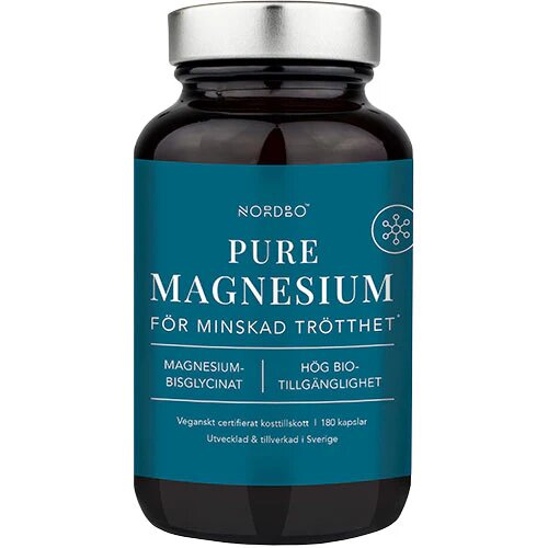 Nordbo Pure Magnesium   180 Kapsler