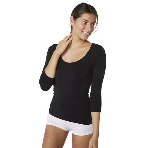 Scoop 3 4 Sleeve Top Sort Str  S