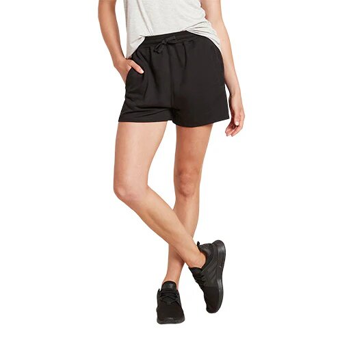 Women S Weekend Sweat Short Black Str  Xs